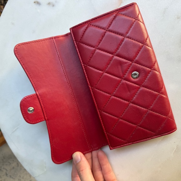 SOLD Chanel Quilted Lambskin Long Wallet - Picture 12 of 16